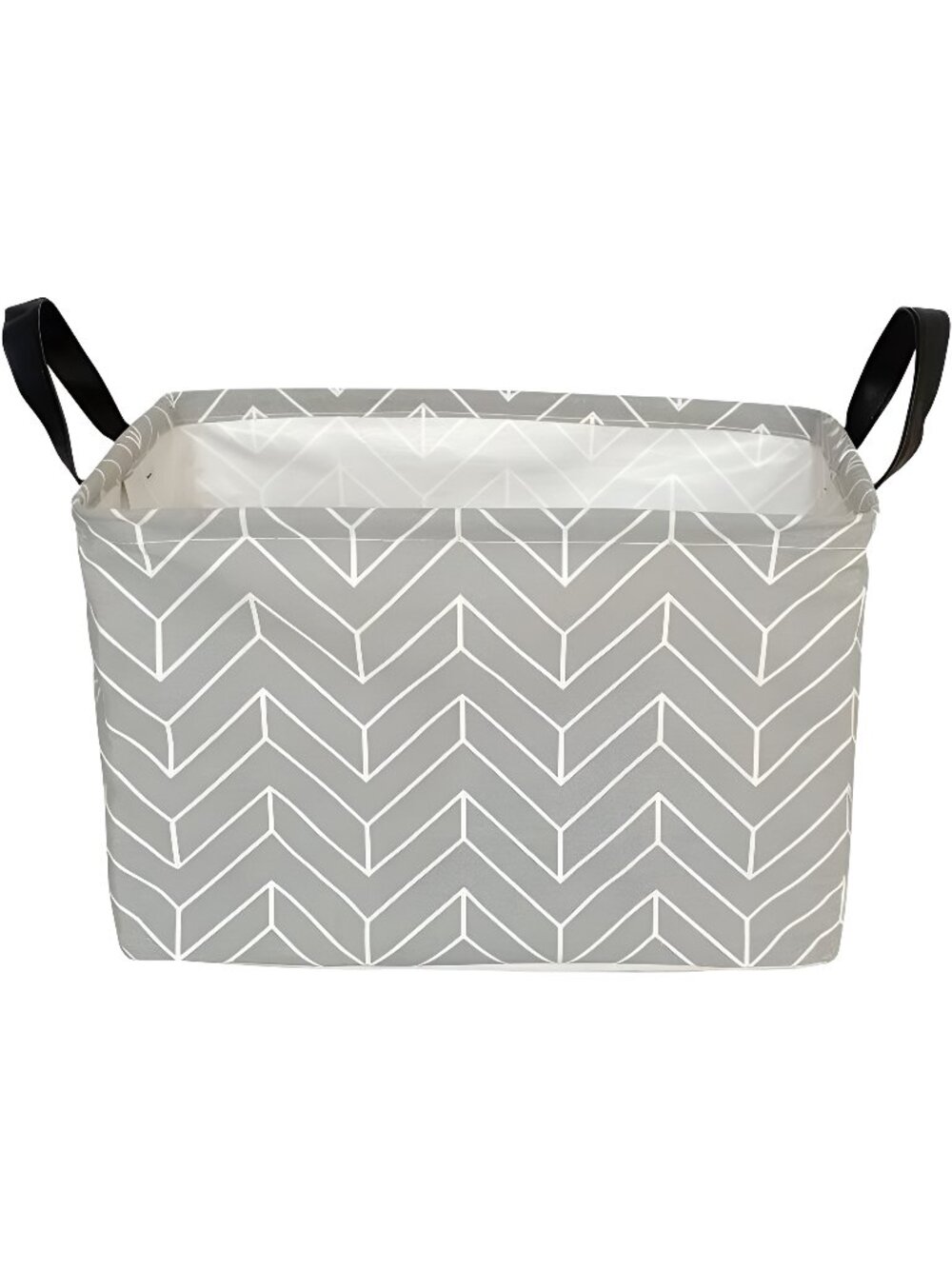 Rectangular Storage Bin Canvas Fabric Storage Basket Waterproof with Handle